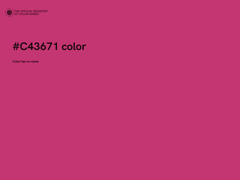 #C43671 color image