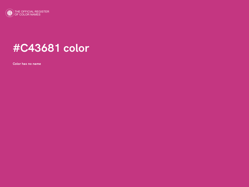 #C43681 color image