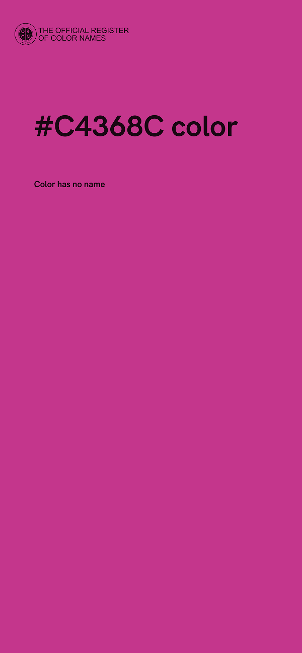#C4368C color image