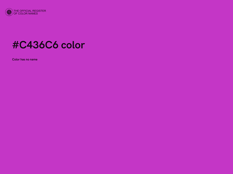 #C436C6 color image