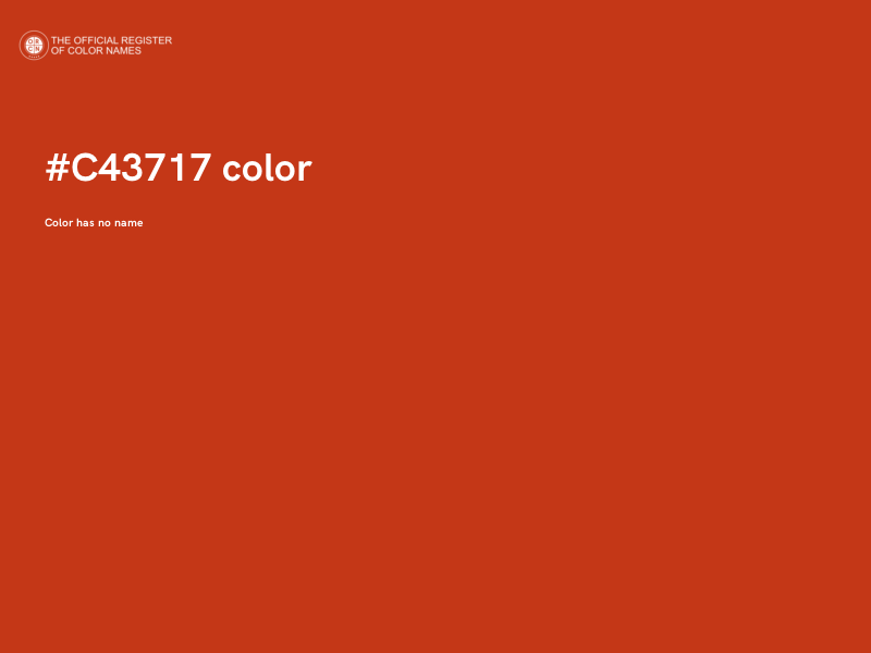 #C43717 color image
