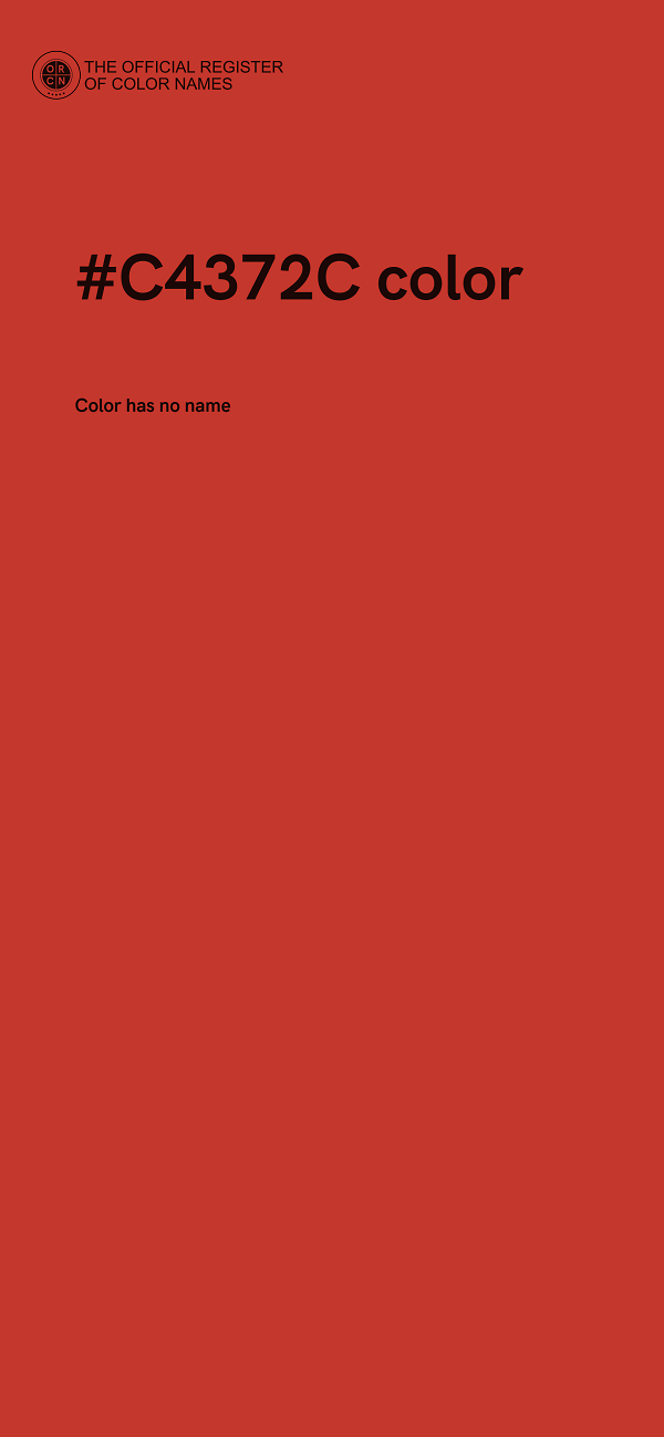 #C4372C color image