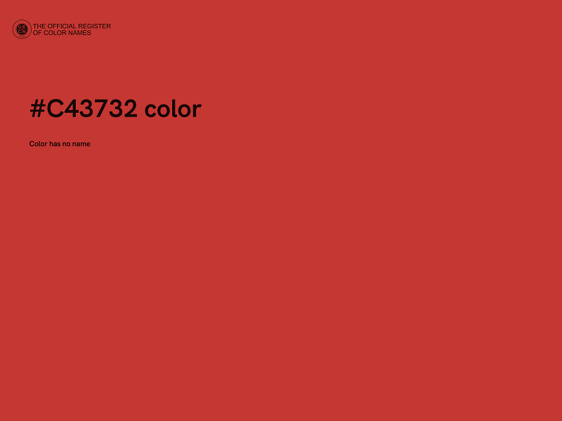 #C43732 color image