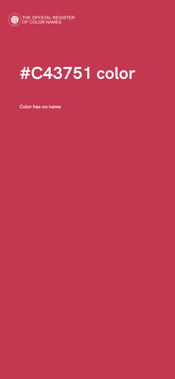 #C43751 color image