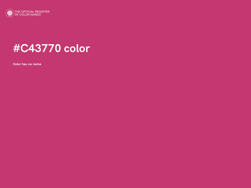 #C43770 color image