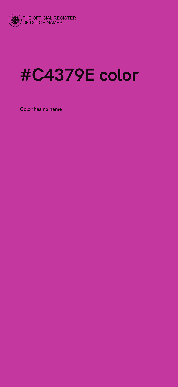 #C4379E color image