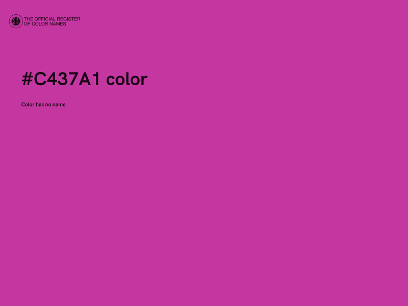 #C437A1 color image