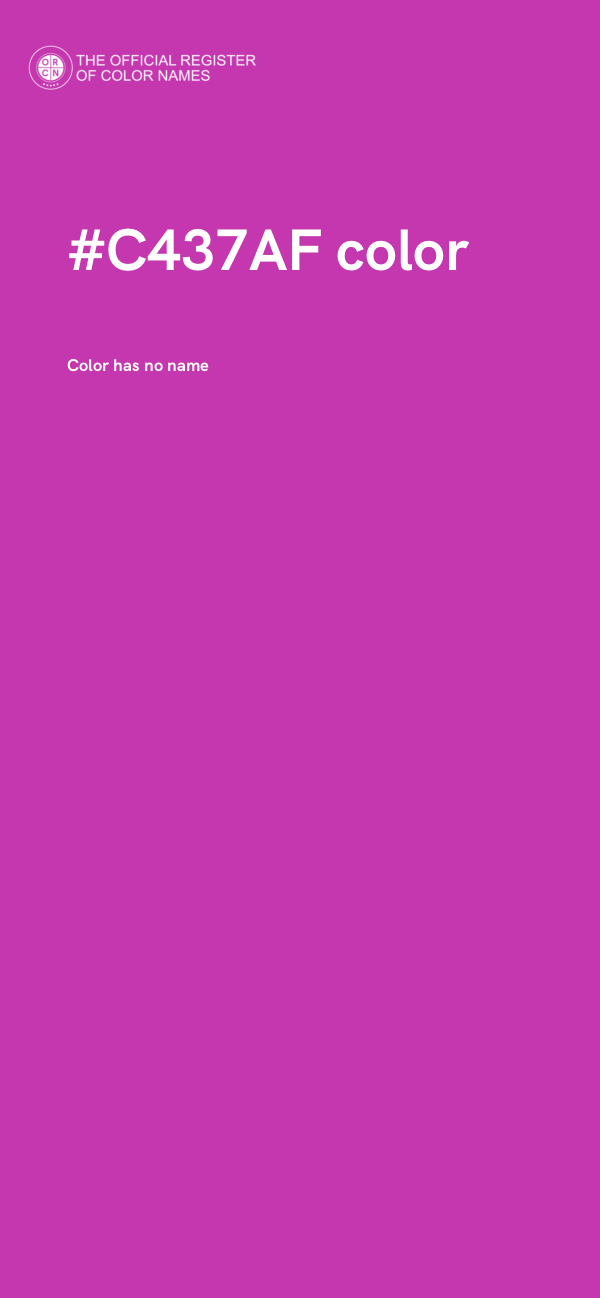 #C437AF color image
