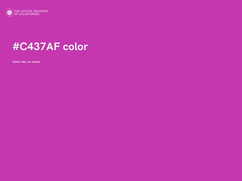 #C437AF color image