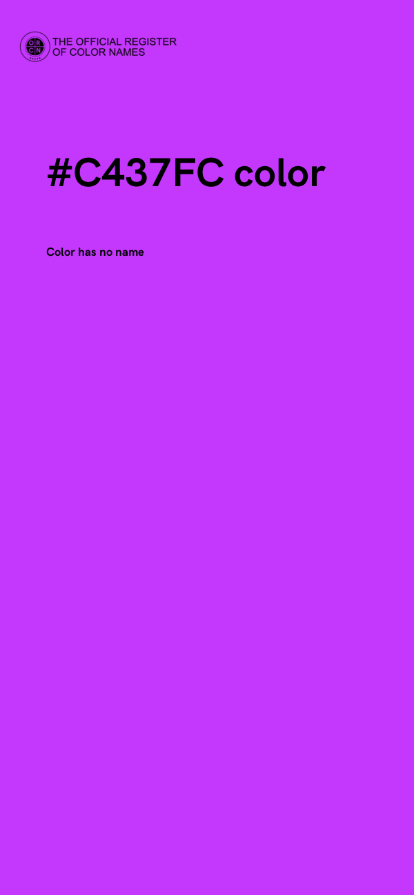 #C437FC color image