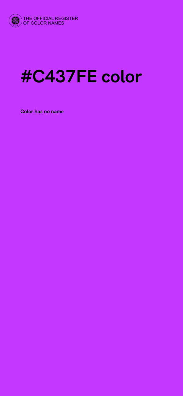 #C437FE color image