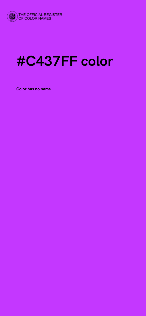 #C437FF color image