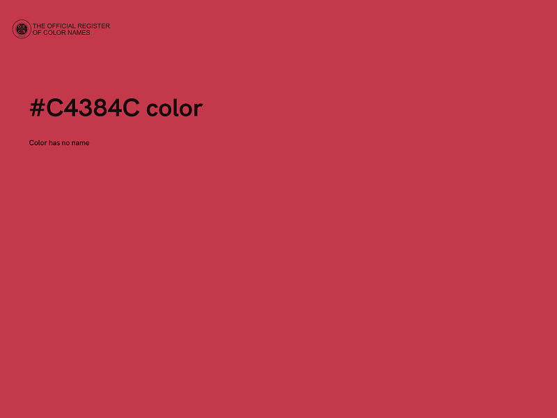#C4384C color image