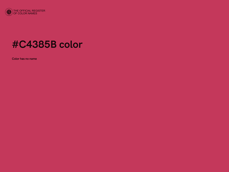 #C4385B color image