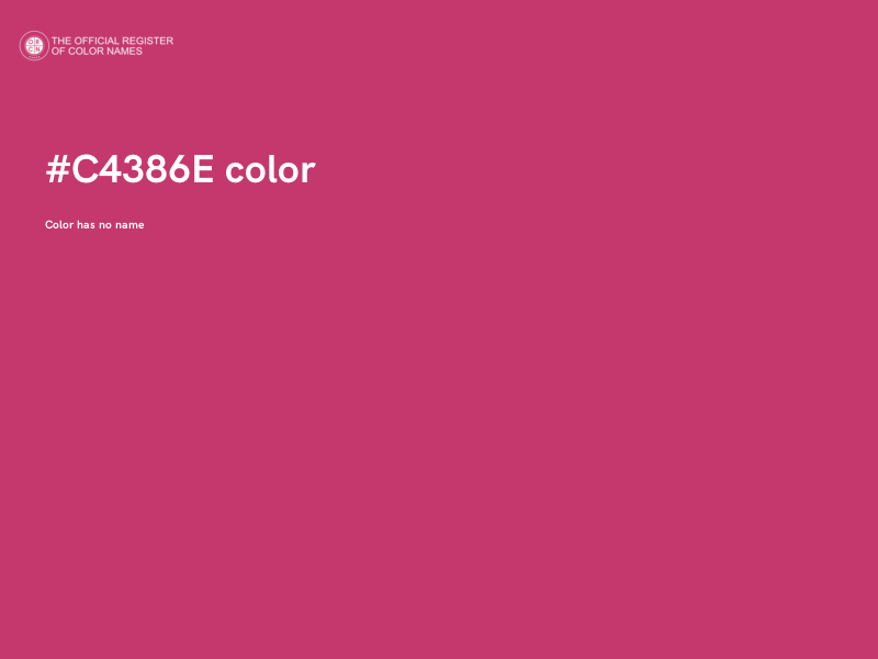#C4386E color image