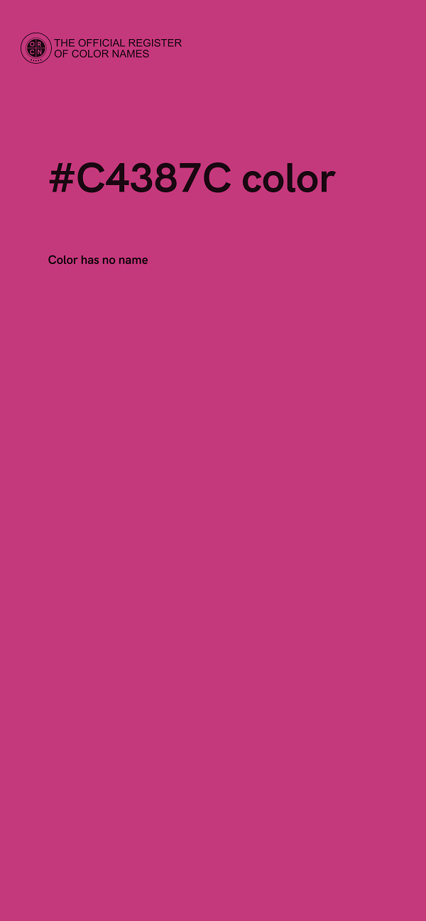 #C4387C color image