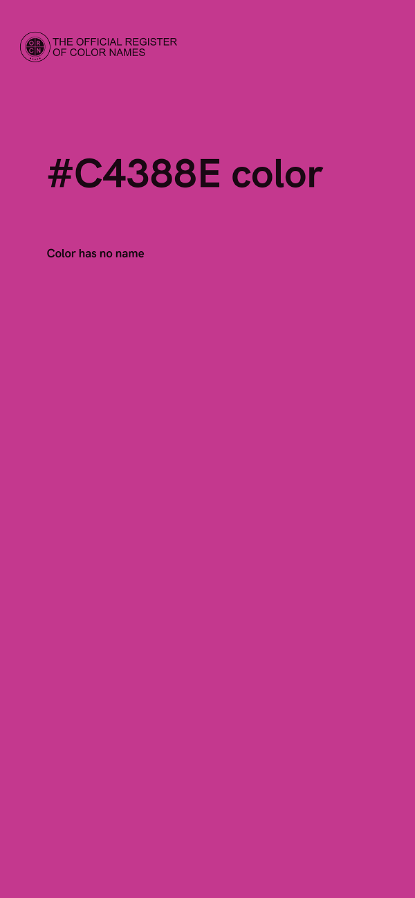 #C4388E color image