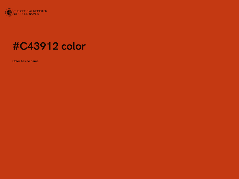 #C43912 color image
