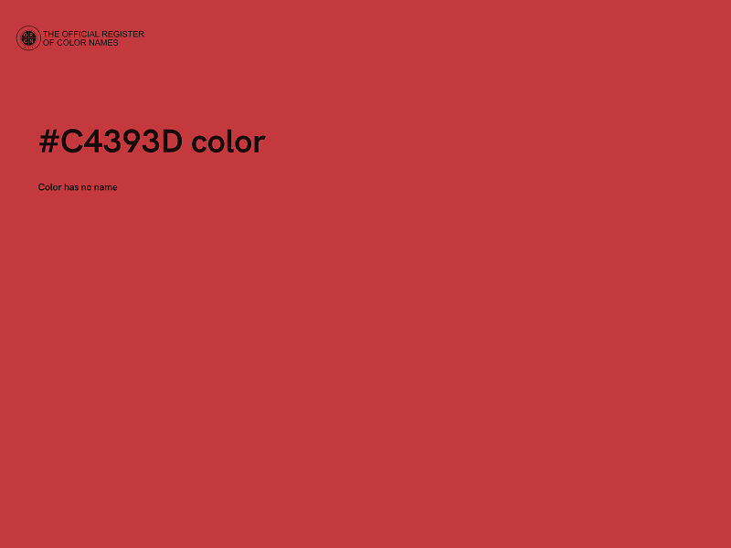 #C4393D color image
