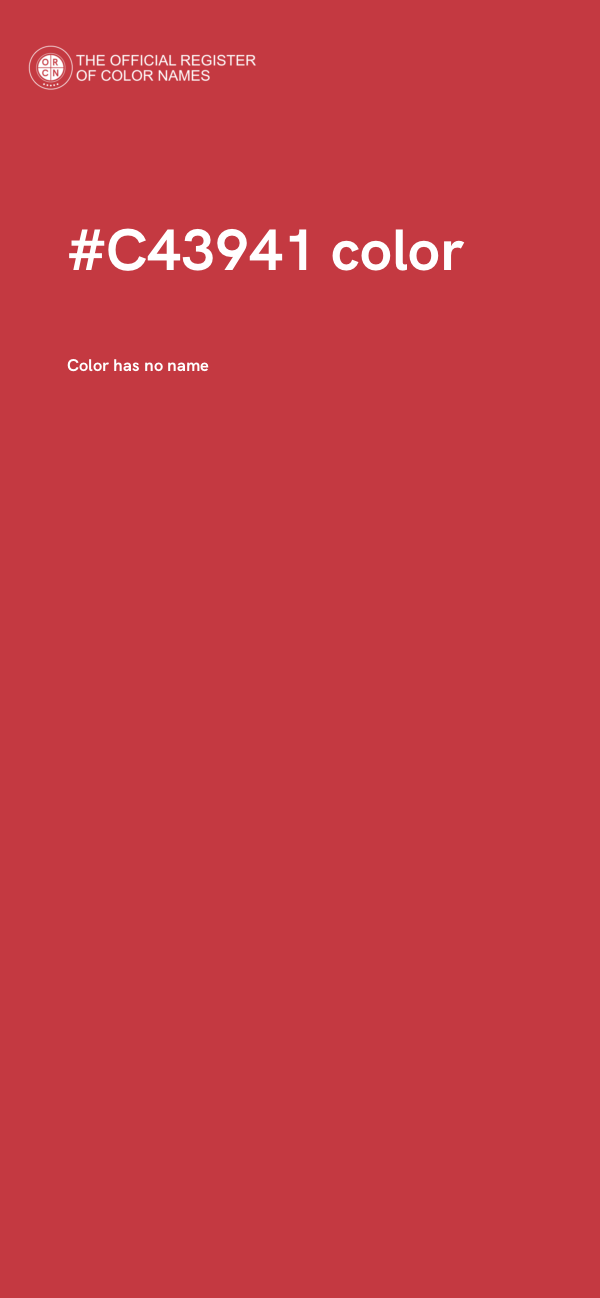 #C43941 color image
