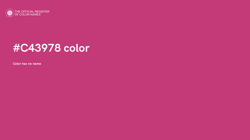 #C43978 color image