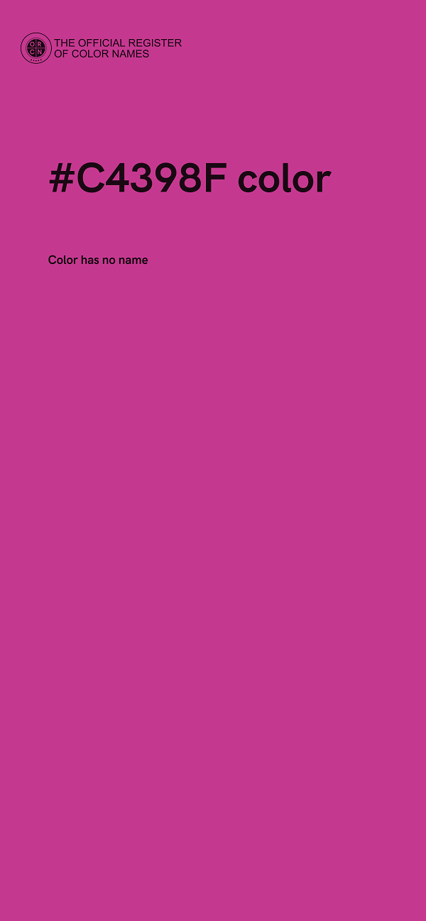 #C4398F color image