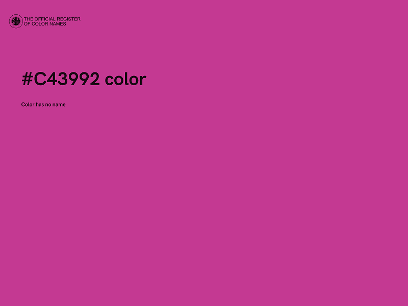 #C43992 color image