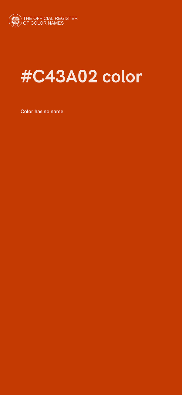 #C43A02 color image