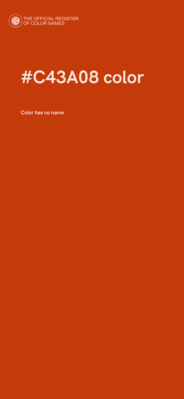 #C43A08 color image