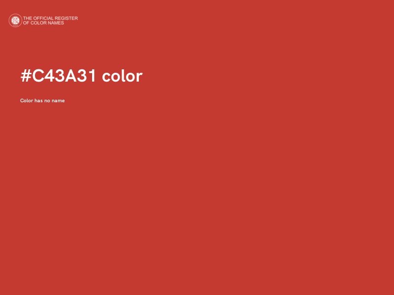 #C43A31 color image