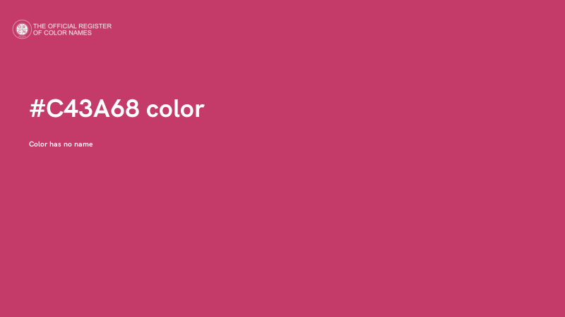 #C43A68 color image