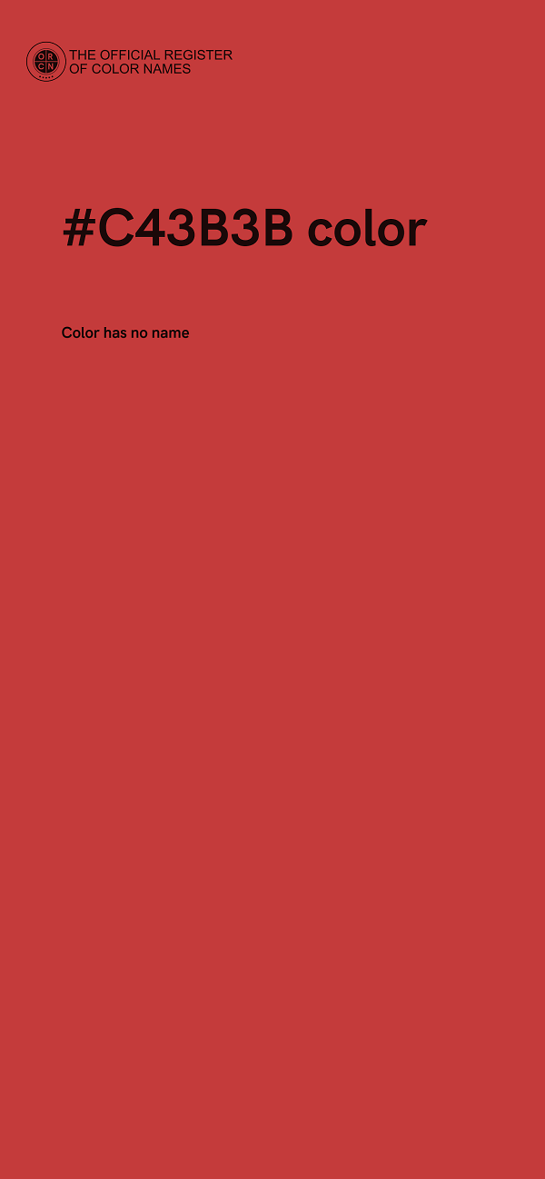 #C43B3B color image