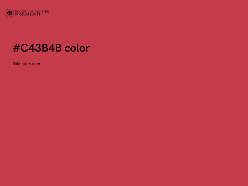 #C43B4B color image