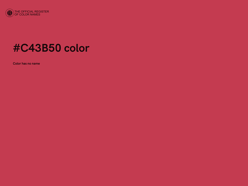 #C43B50 color image