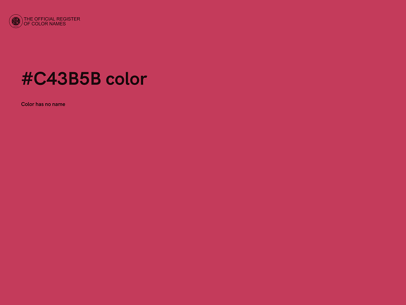 #C43B5B color image