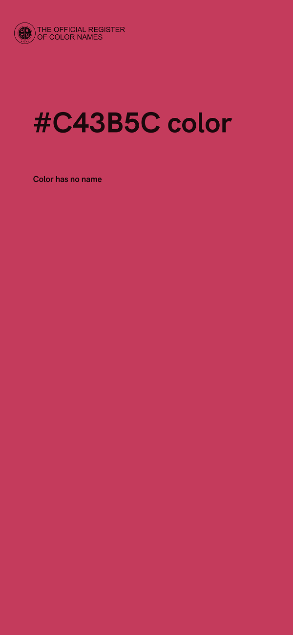 #C43B5C color image