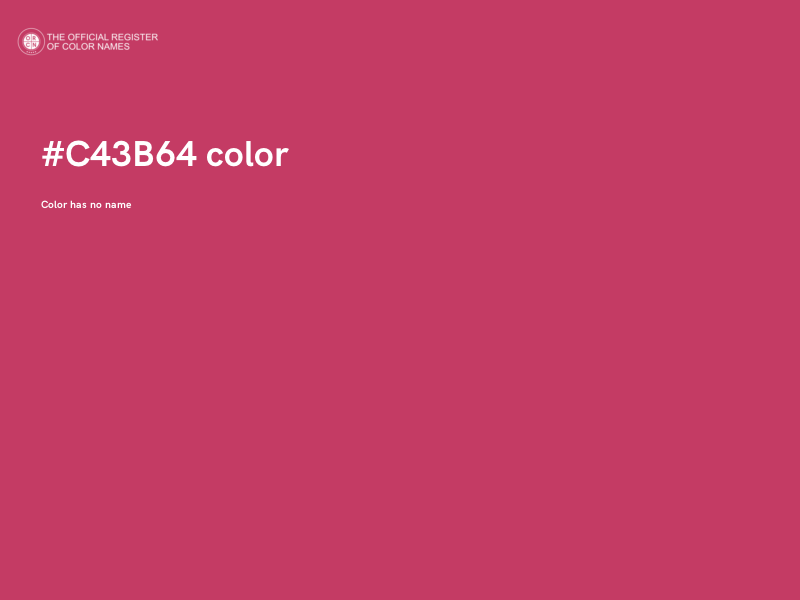#C43B64 color image