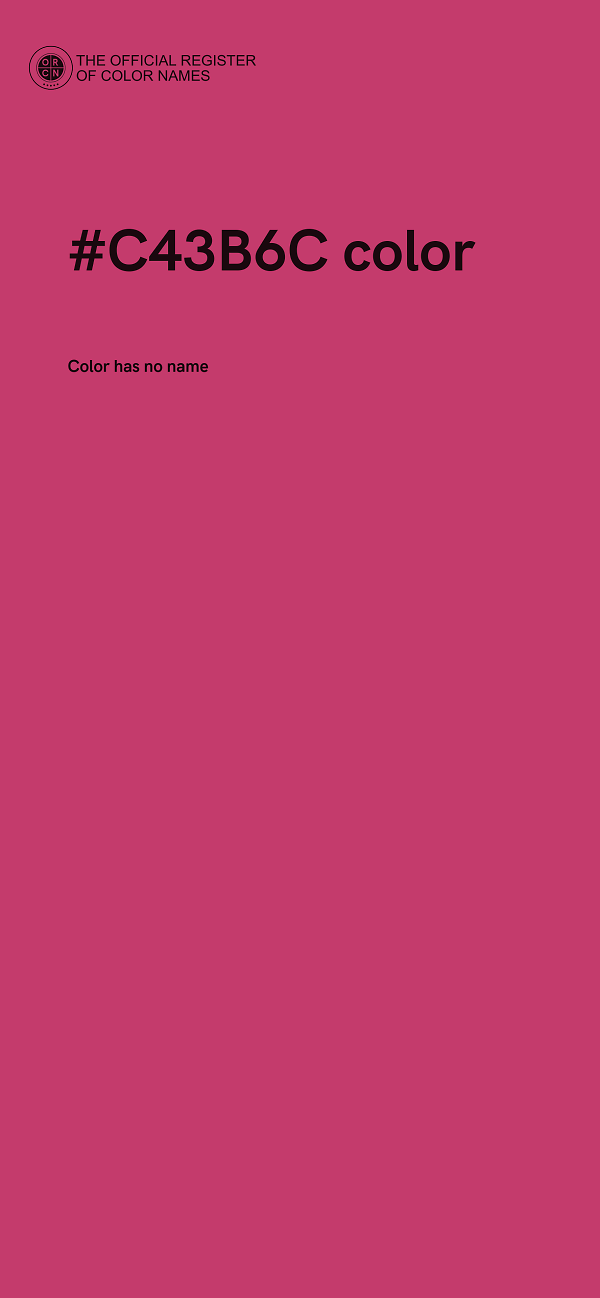 #C43B6C color image
