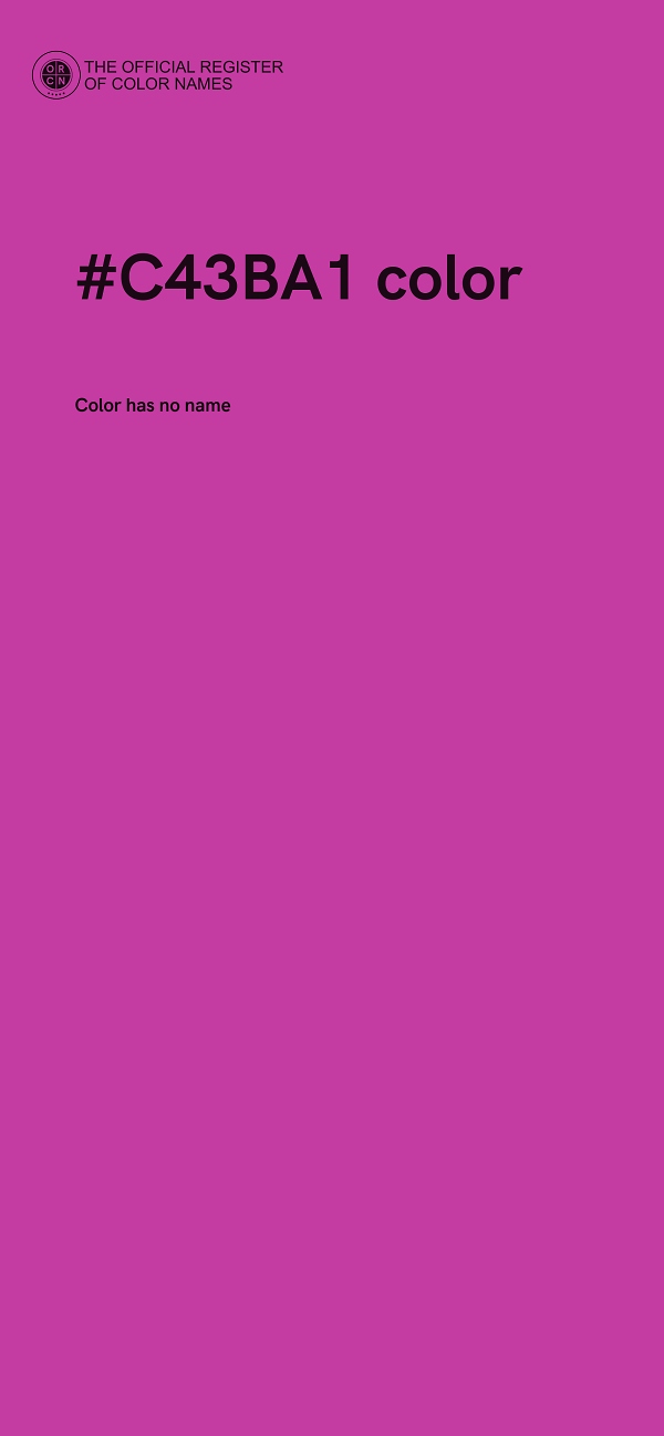 #C43BA1 color image