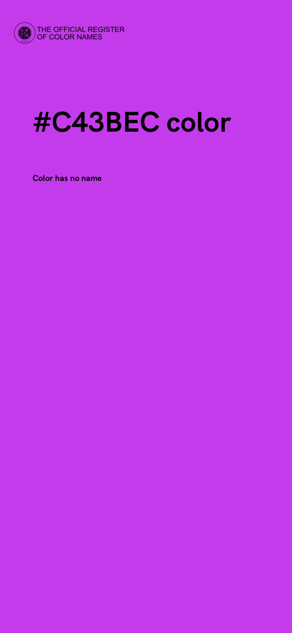#C43BEC color image