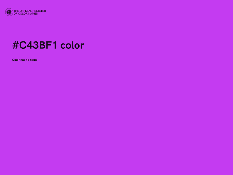 #C43BF1 color image