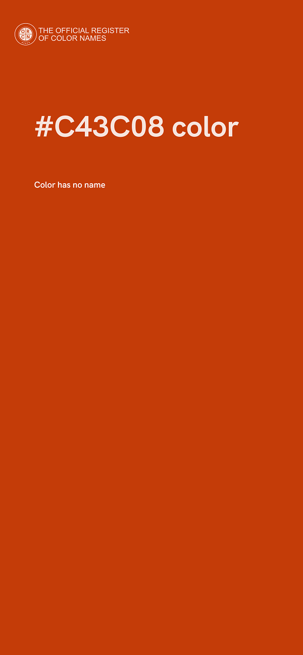 #C43C08 color image
