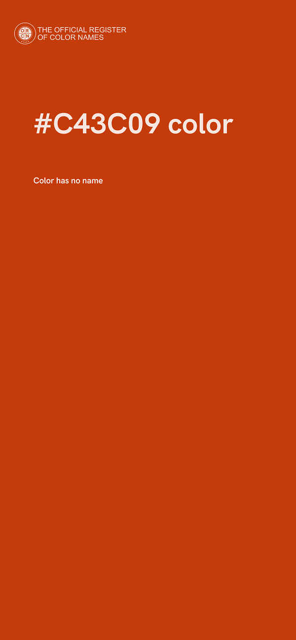 #C43C09 color image