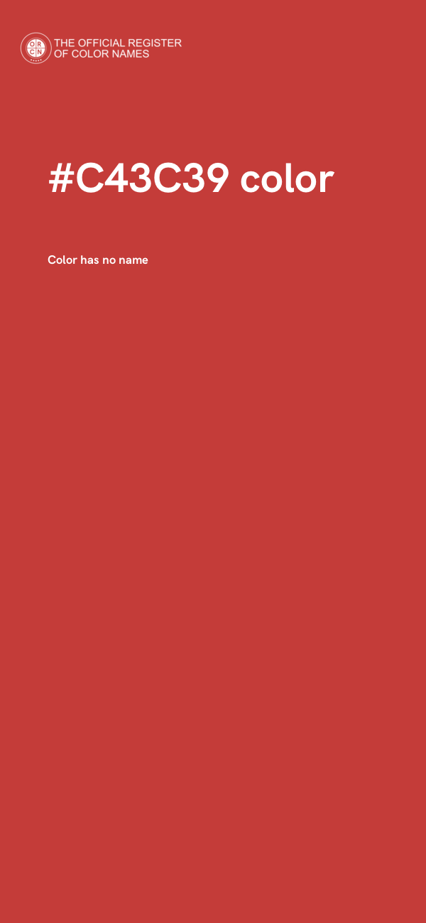 #C43C39 color image
