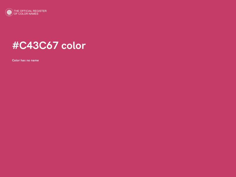 #C43C67 color image