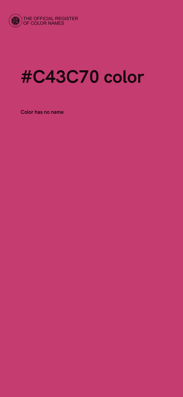 #C43C70 color image