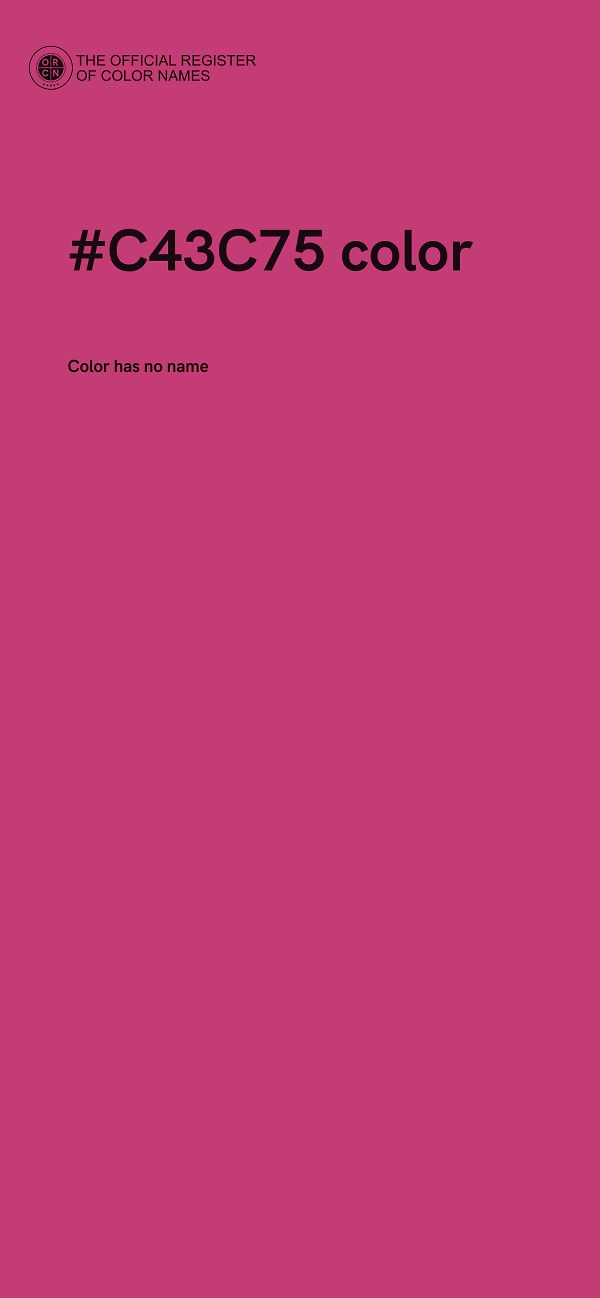 #C43C75 color image