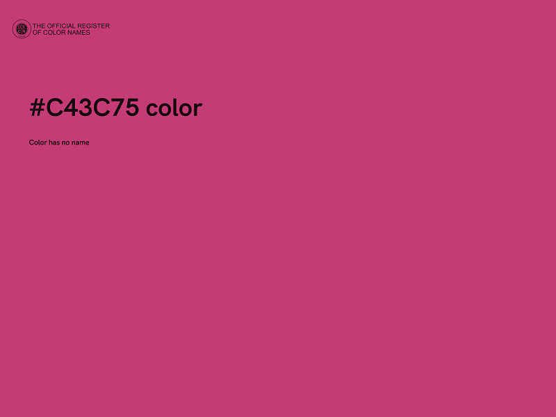 #C43C75 color image