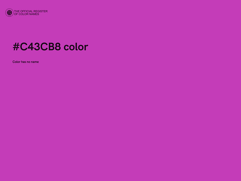 #C43CB8 color image