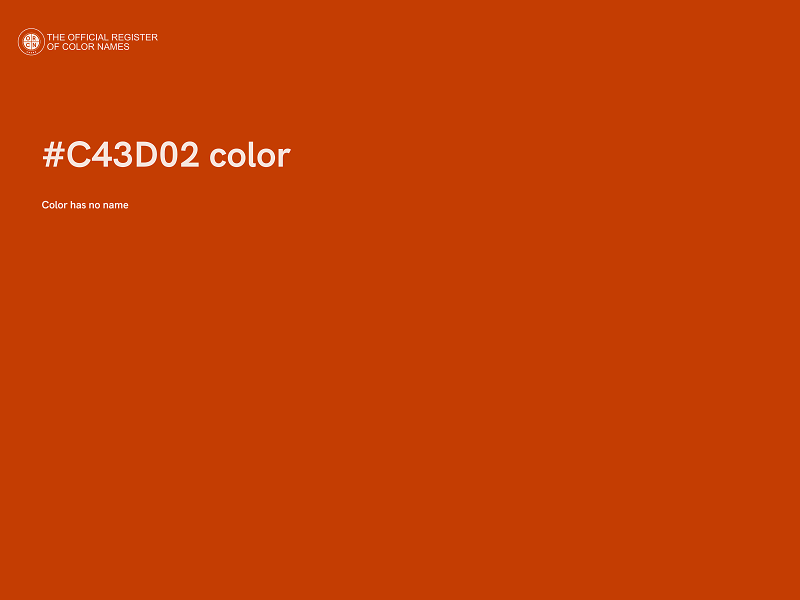 #C43D02 color image